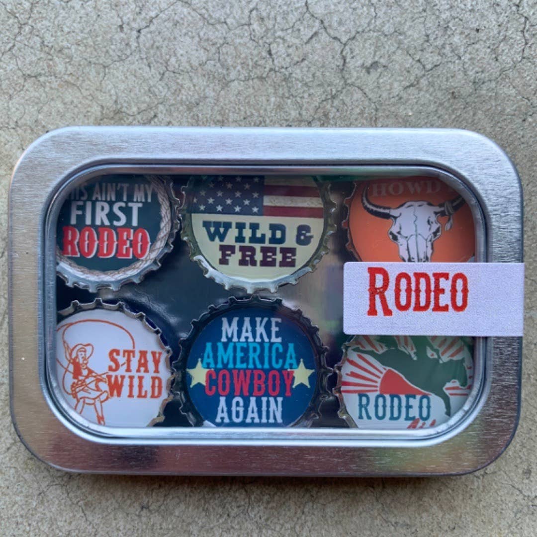 Rodeo Magnets by Kates Magnets set of 6