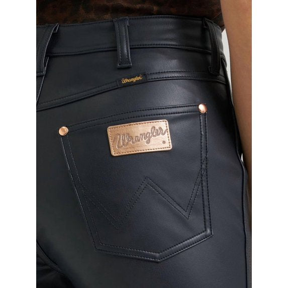 Wrangler 112390309 Lainey Wilson Flare Onyx Faux Leather