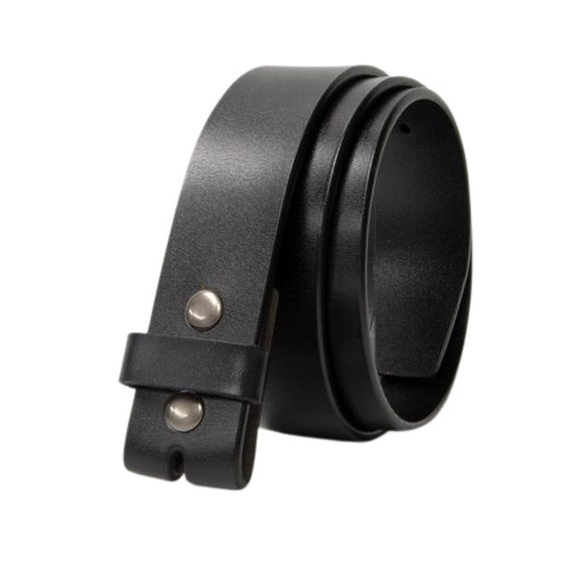 Western Express XM0100-BK Genuine Leather Snap Belt in Black