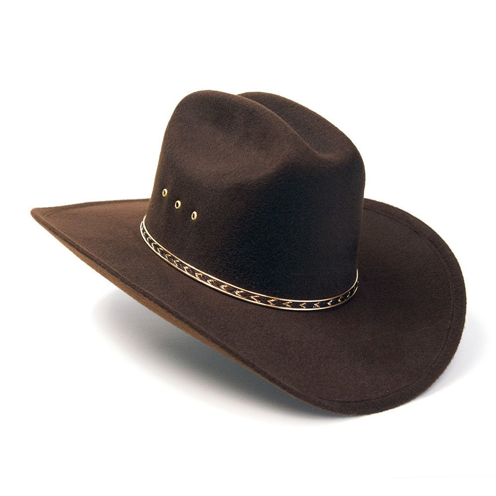 Western Express BFF25 Brown Cattleman Cowboy Hat For Larger Heads