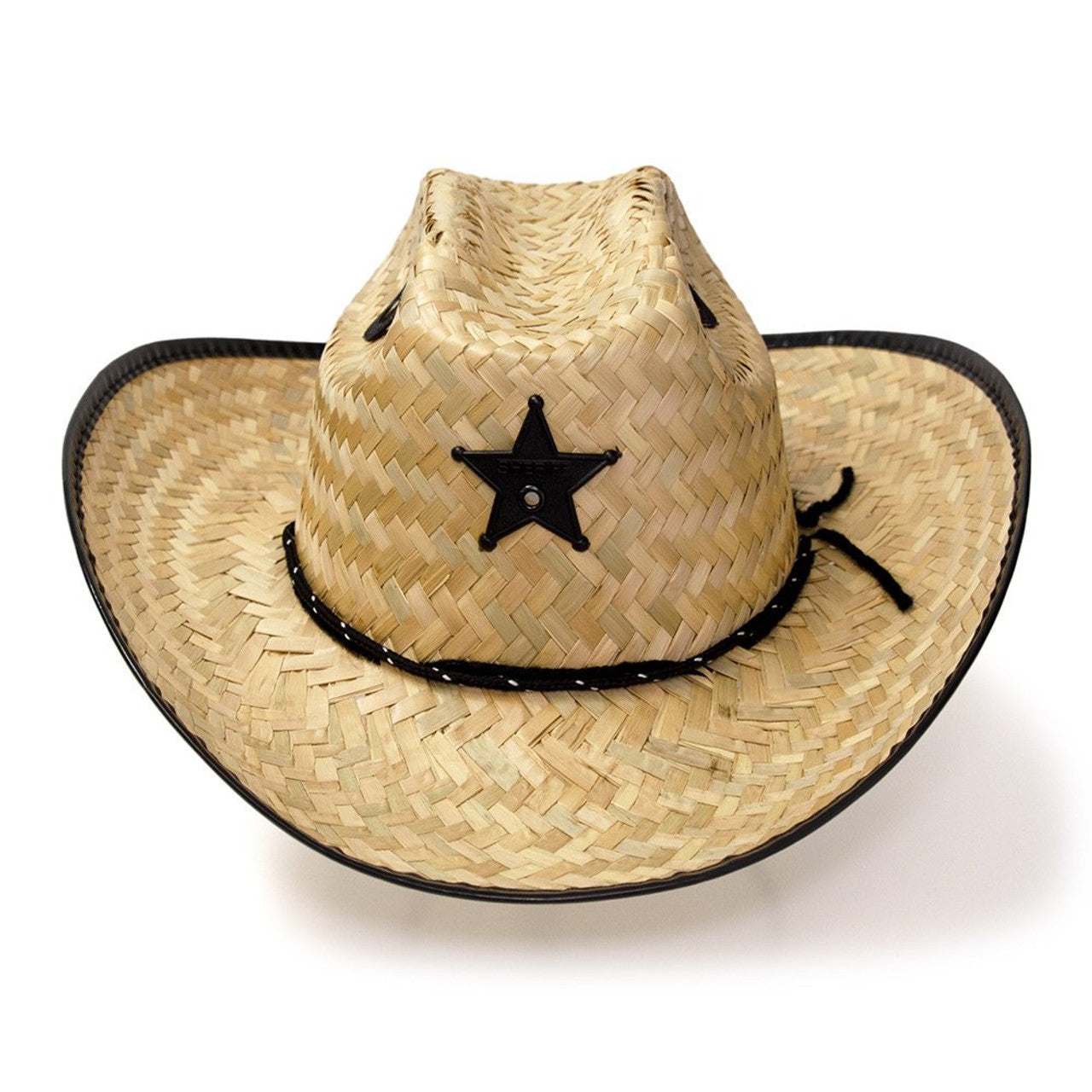 Western Express JJ-5 Palm Straw Hat Sheriff Black