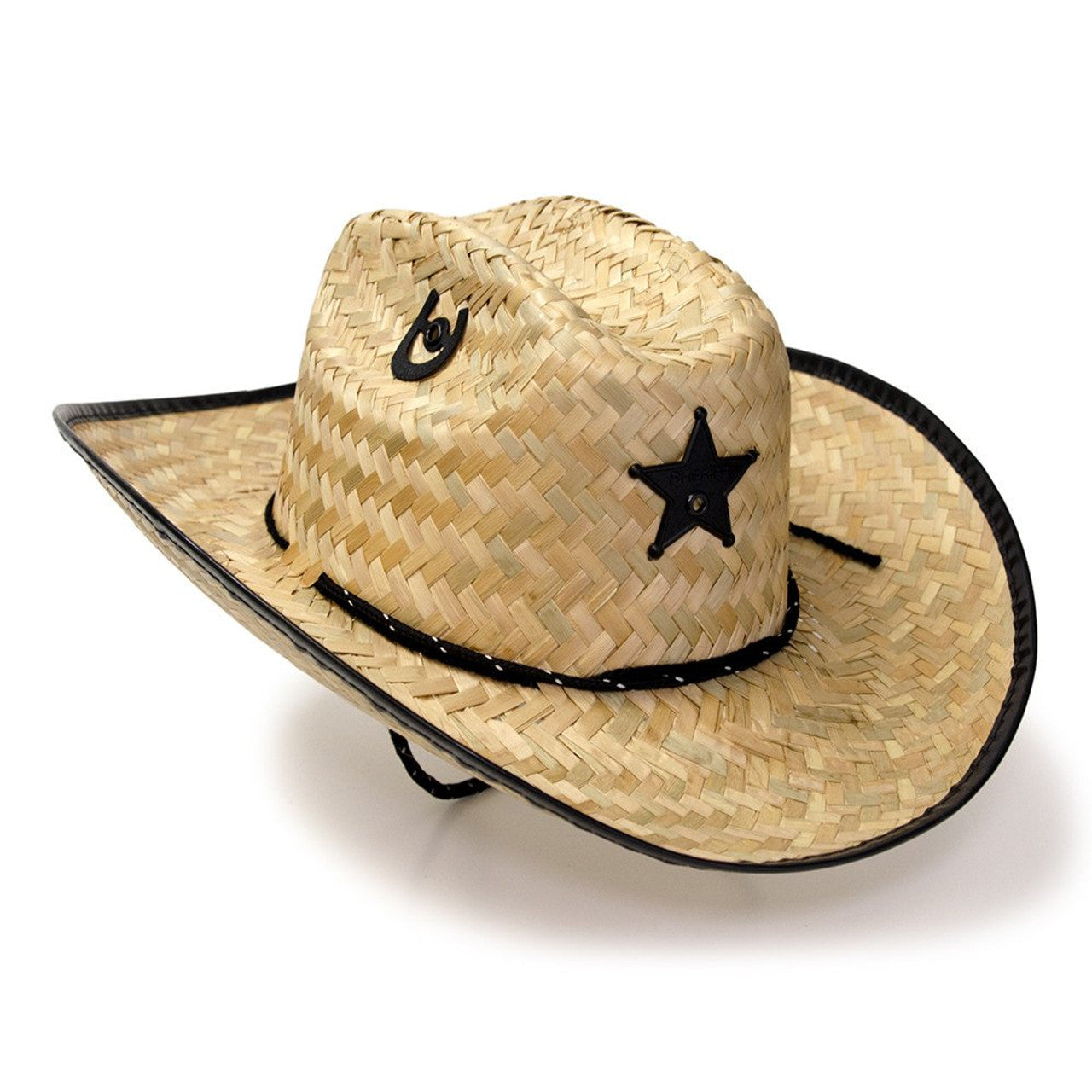 Western Express JJ-5 Palm Straw Hat Sheriff Black