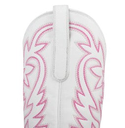 Lane Boots LB0526D-050 Smokeshow in Matte White and Neon Pink