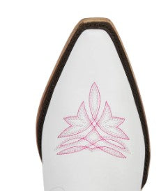 Lane Boots LB0526D-050 Smokeshow in Matte White and Neon Pink