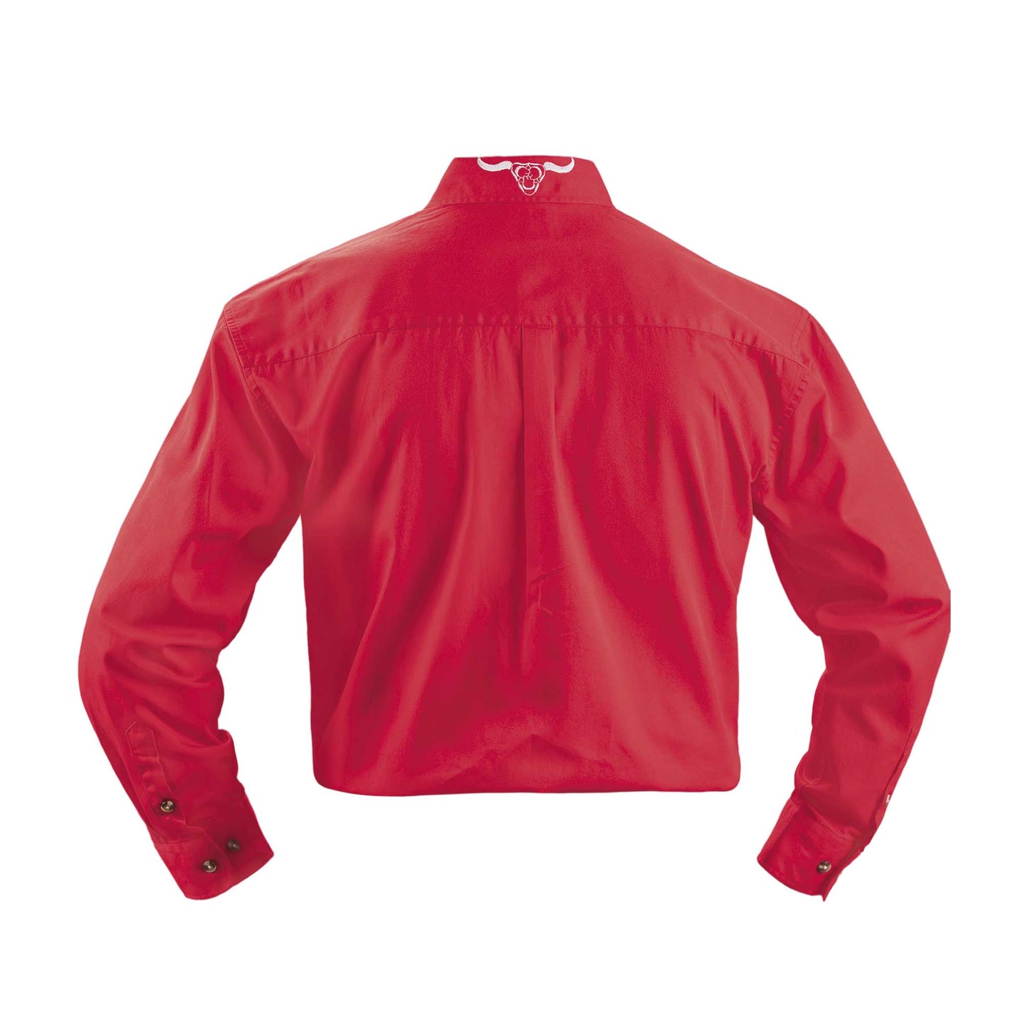 Bullhide PBR Western Shirt in Red WS-08