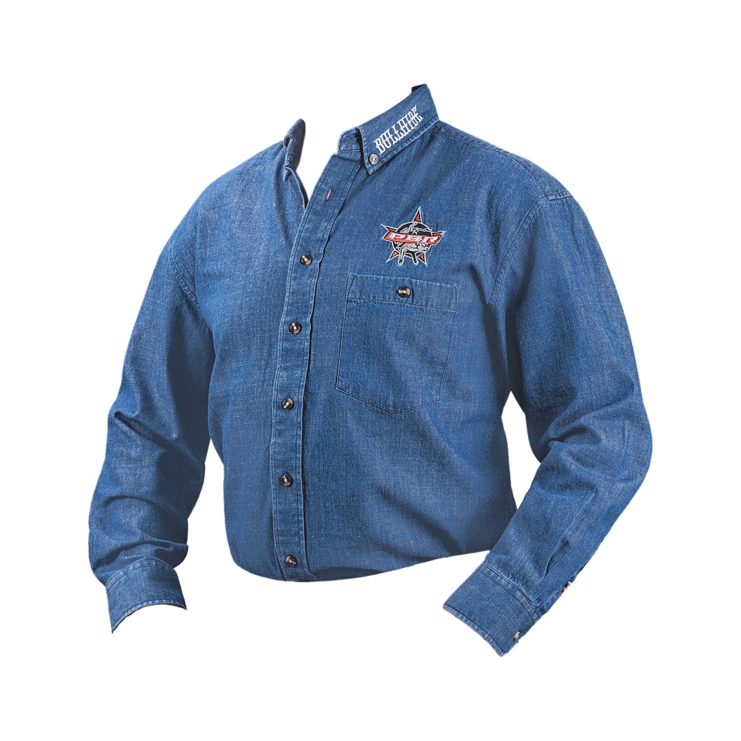 Bullhide PBR Western Shirt in Demin WS-09