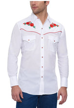 Load image into Gallery viewer, Ely &amp; Walker Rose Shirt 15203901-06 White with Red
