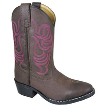 Load image into Gallery viewer, Smoky Mountain Boots 1624C Monterey Brown/Pink Western Childrens Boots
