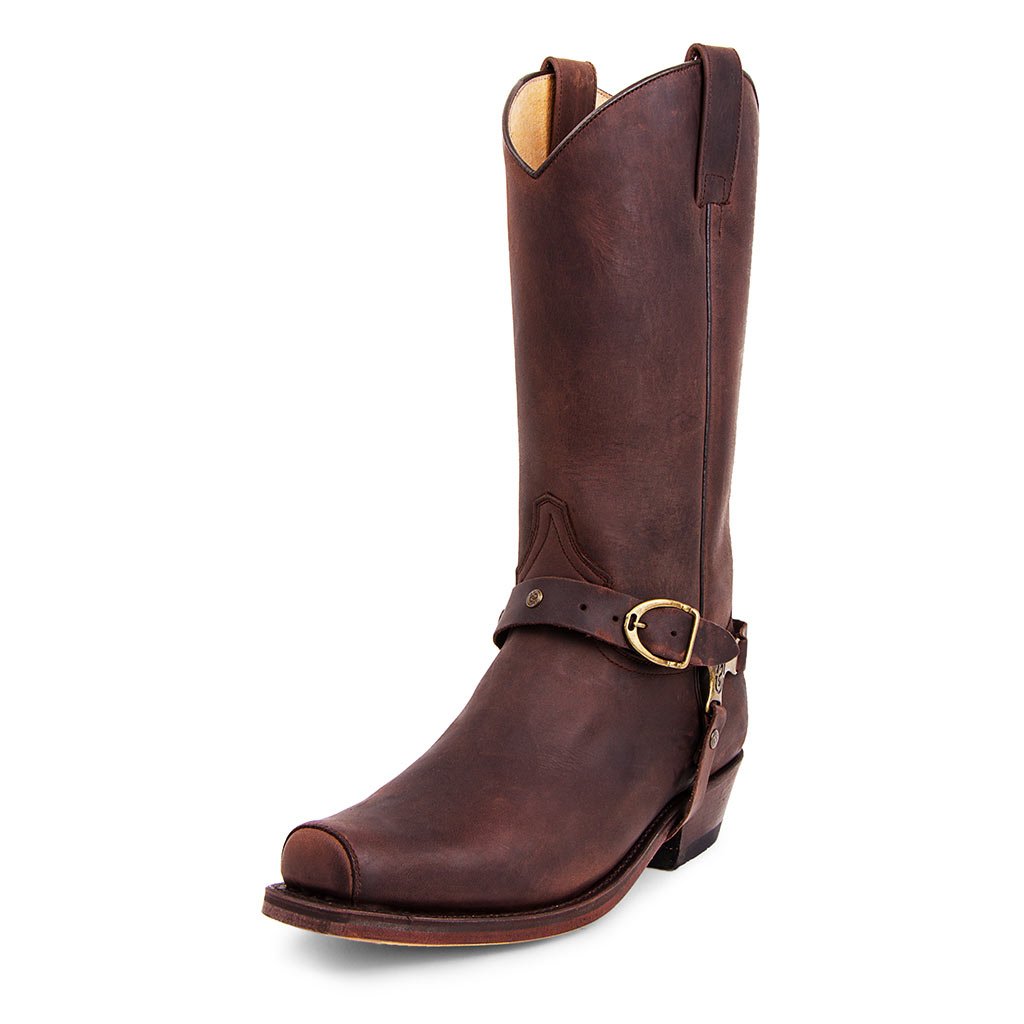 Mens square toe biker boots best sale