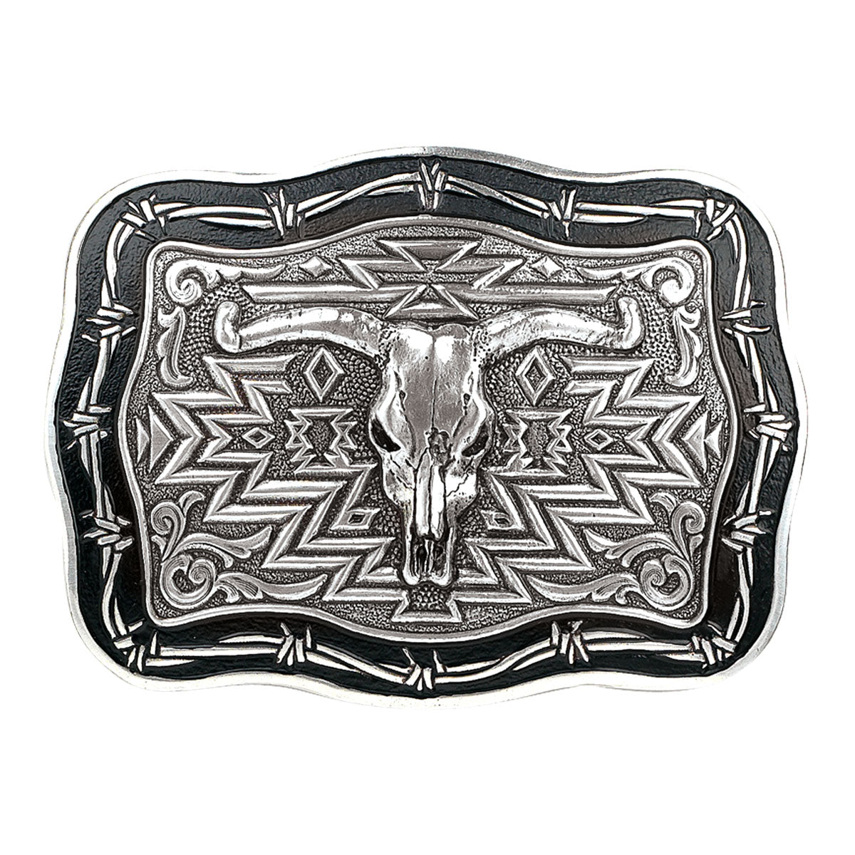 M&F Crumrine Vintage Steer Skull Buckle 38026