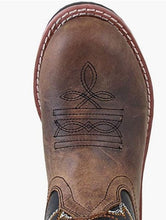Load image into Gallery viewer, Smoky Mountain Boots 3892C Buffalo Brown/Black Western Childrens Boots
