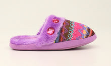 Load image into Gallery viewer, M&amp;F 5717816 Pat Blazin Roxx Purple Knit Ladies Slide Slippers
