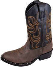 Load image into Gallery viewer, Smoky Mountain Boots 1575C Monterey Black/Brown Western Childrens Boots
