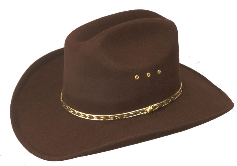 Western Express BFF25 Brown Cattleman Cowboy Hat For Larger Heads