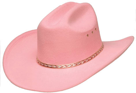 BFF26 Pink Cattleman Cowboy Hat