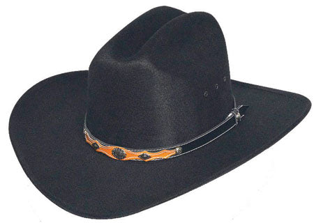BFF28BLK Black Faux Felt Hat Kids