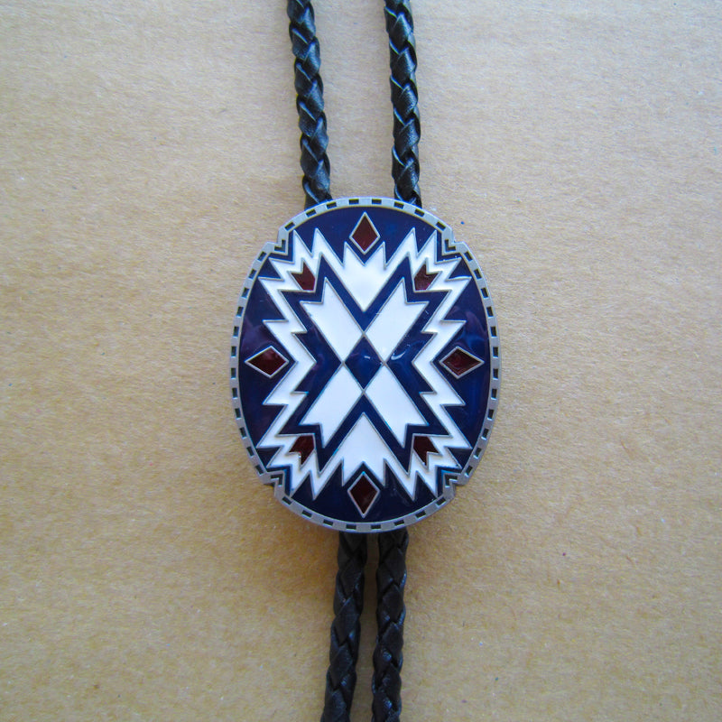 American Southwest Pattern Bolo Tie BTWT117