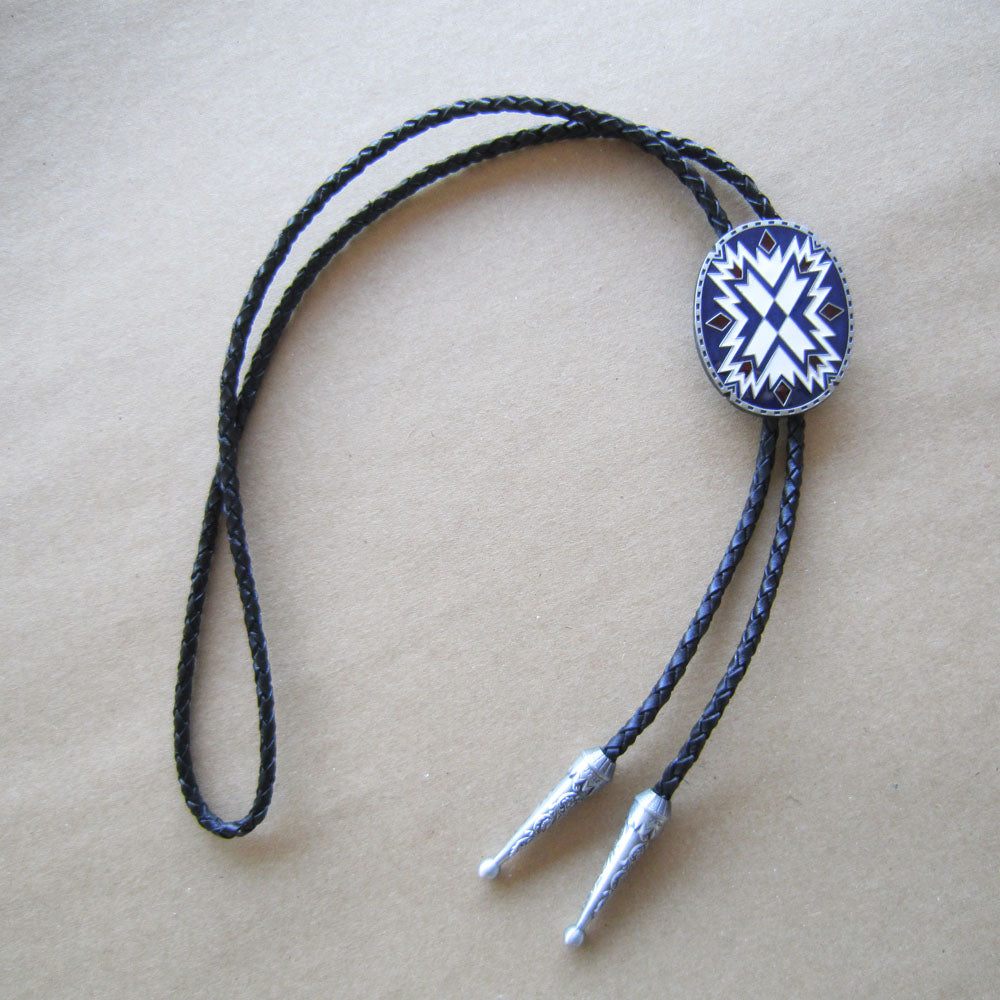American Southwest Pattern Bolo Tie BTWT117