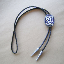Load image into Gallery viewer, American Southwest Pattern Bolo Tie BTWT117
