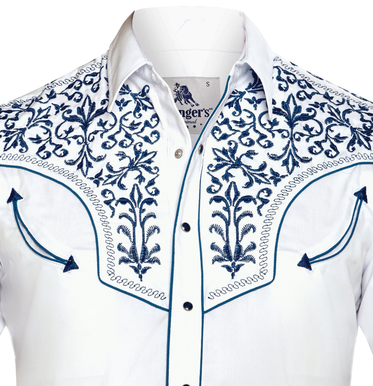 Rangers Lujoso 130CA01 Western Shirt White