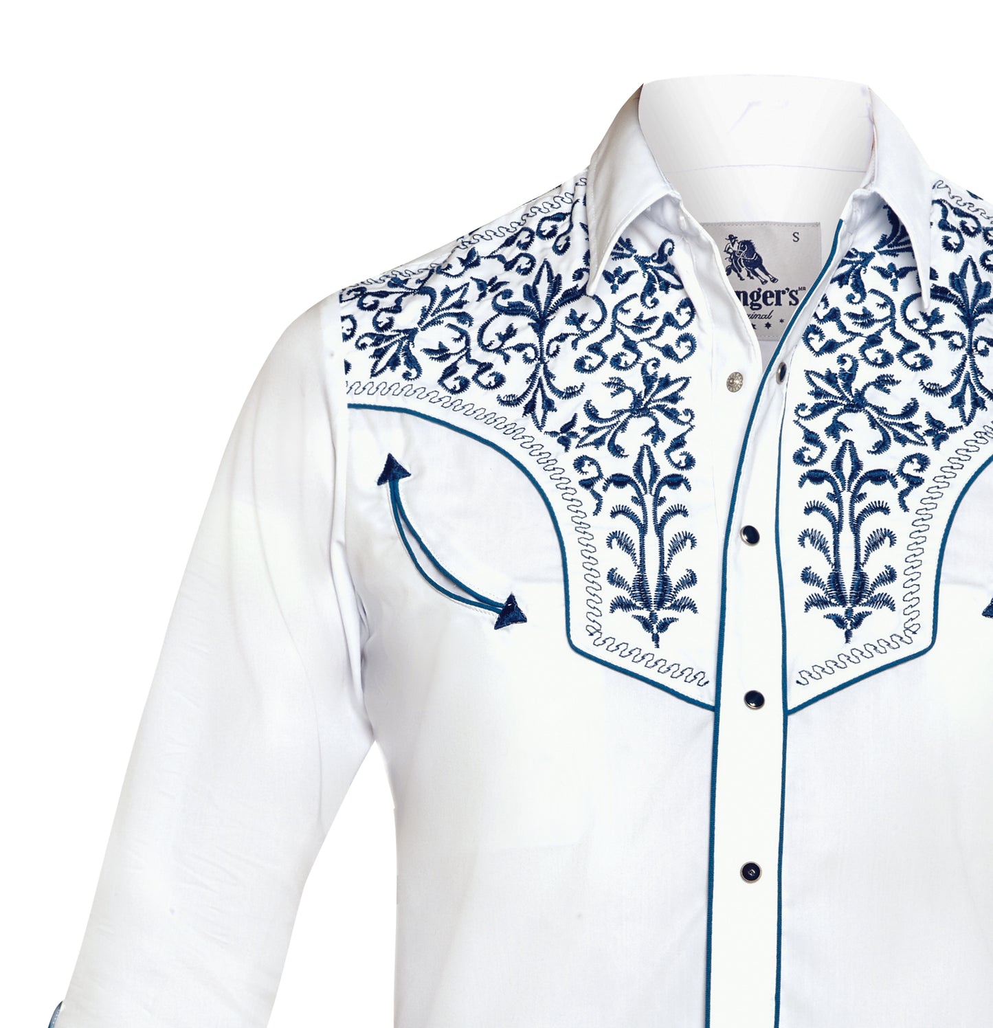 Rangers Lujoso 130CA01 Western Shirt White