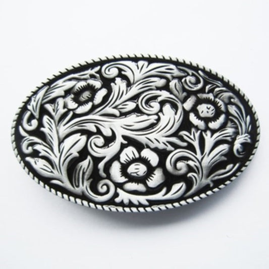 Buckle Western Vintage Belt Buckle WT097 Black