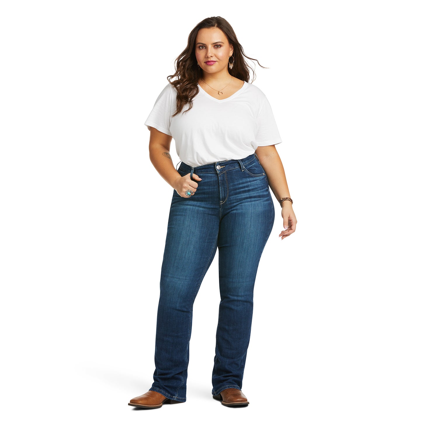 Ariat Ladies 10036814 R.E.A.L. Perfect Rise Abby Straight Jeans
