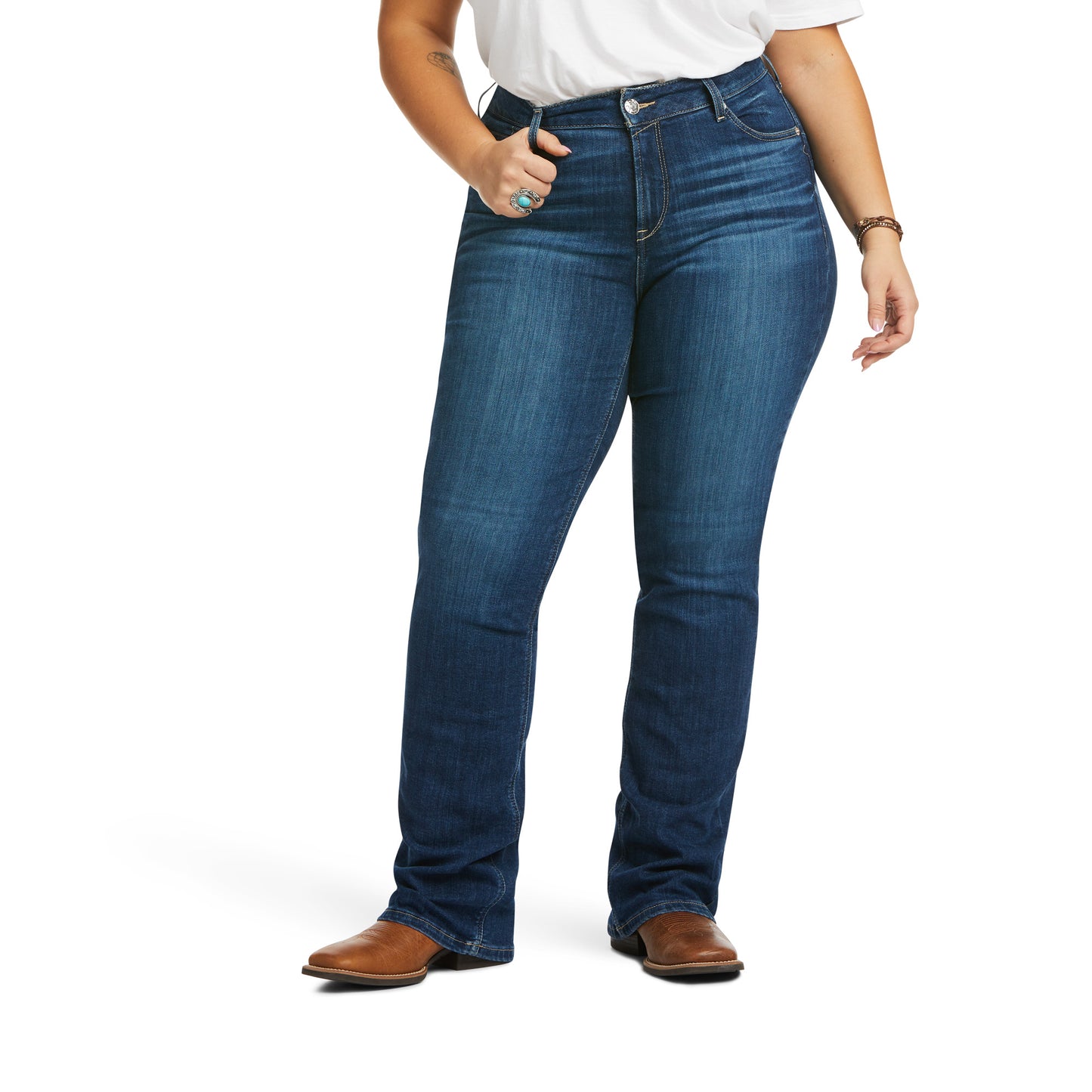 Ariat Ladies 10036814 R.E.A.L. Perfect Rise Abby Straight Jeans