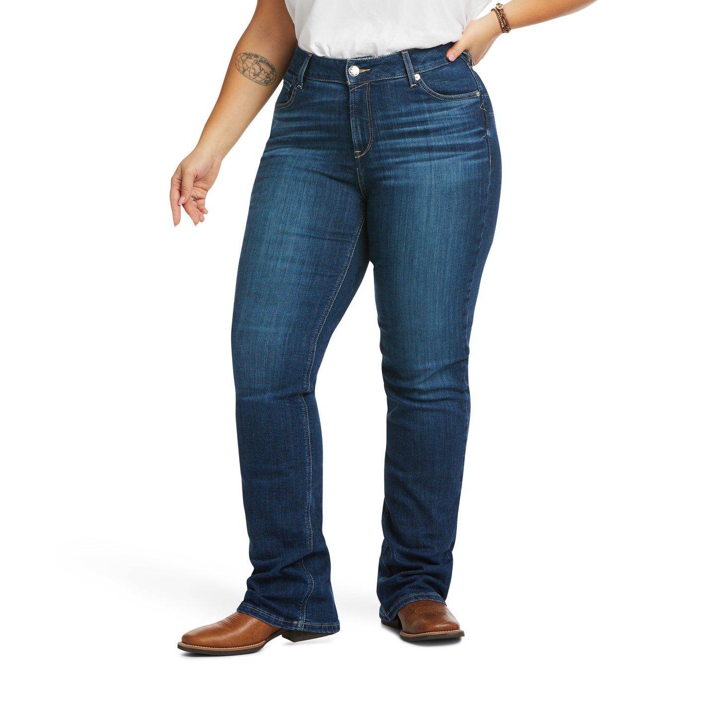 Ariat Ladies 10036814 R.E.A.L. Perfect Rise Abby Straight Jeans