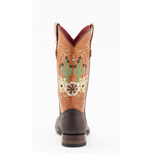 Load image into Gallery viewer, Ferrini Ladies Mesa 8109309 Handcrafted Brown/Orange Cowboy Boots
