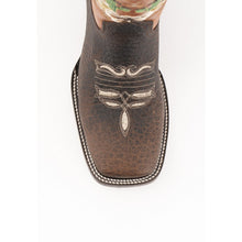 Load image into Gallery viewer, Ferrini Ladies Mesa 8109309 Handcrafted Brown/Orange Cowboy Boots
