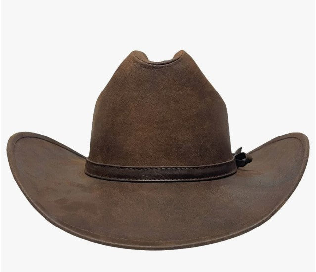 Gorge Brown Cattleman Leather Cowboy Hat