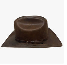 Load image into Gallery viewer, Gorge Brown Cattleman Leather Cowboy Hat
