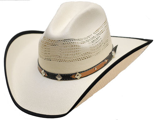 Western Express HC-80-K Straw Hat - Band with diamond and stars Kids