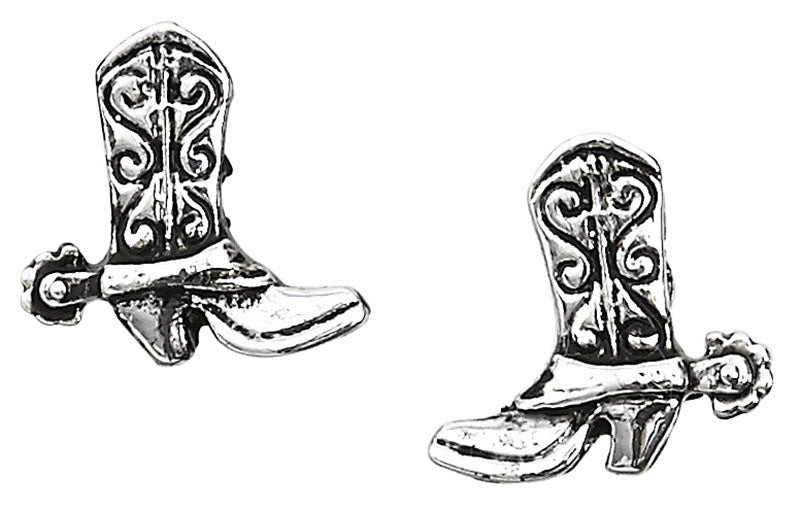 Western Express HE-141 Cowboy Boot Earrings in Cowboy Hat Gift Box