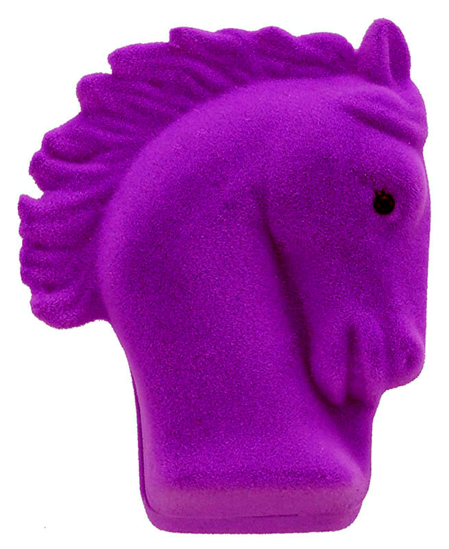 Western Express HN-98 Purple Rhinestone Horseshoe Necklace - Horsehead Gift Box