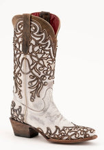 Load image into Gallery viewer, Ferrini Ladies Ivy Handcrafted Two Tone Cowboy Boots
