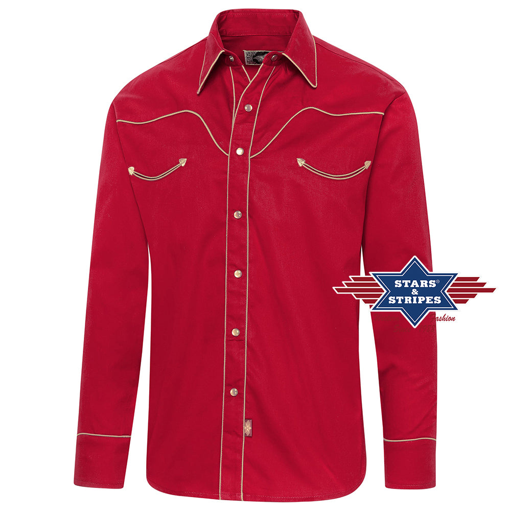 S&S Jack Red Men's Western Shirt
