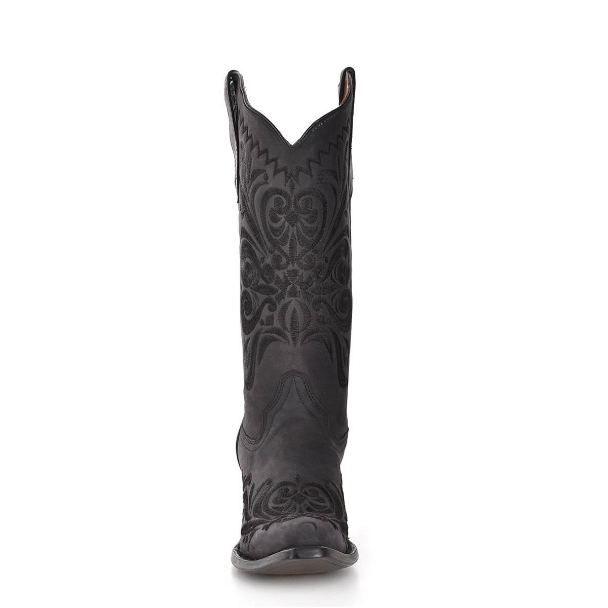 Circle G By Corral Women's Black Floral Snip Toe Boots L5433