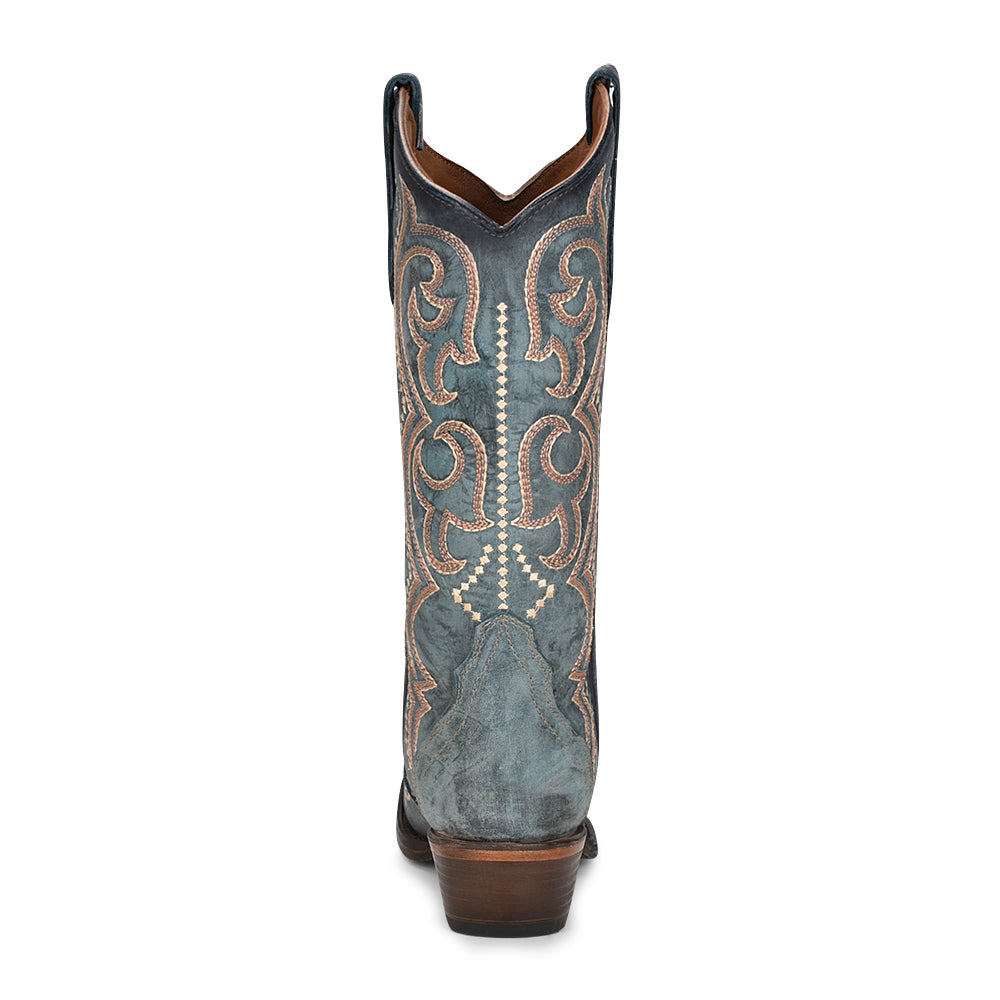 Circle G By Corral Ladies Blue Jean Embroidery & Triad Boots L5869
