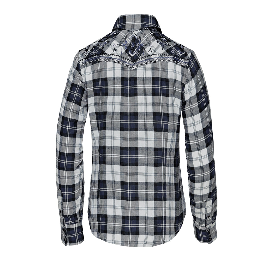 Pasadena Blue Ladies Western Blouse