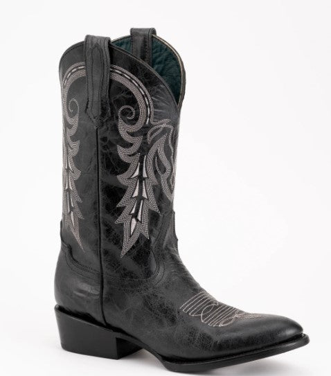 Ferrini Men Remington Handcrafted Black Cowboy Boots