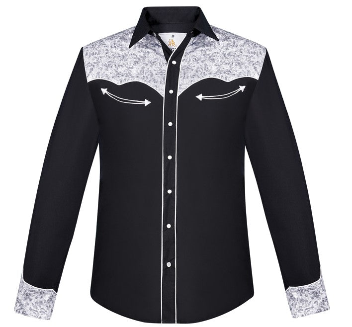 Rangers Ropa Black 159CA01 Western Shirt