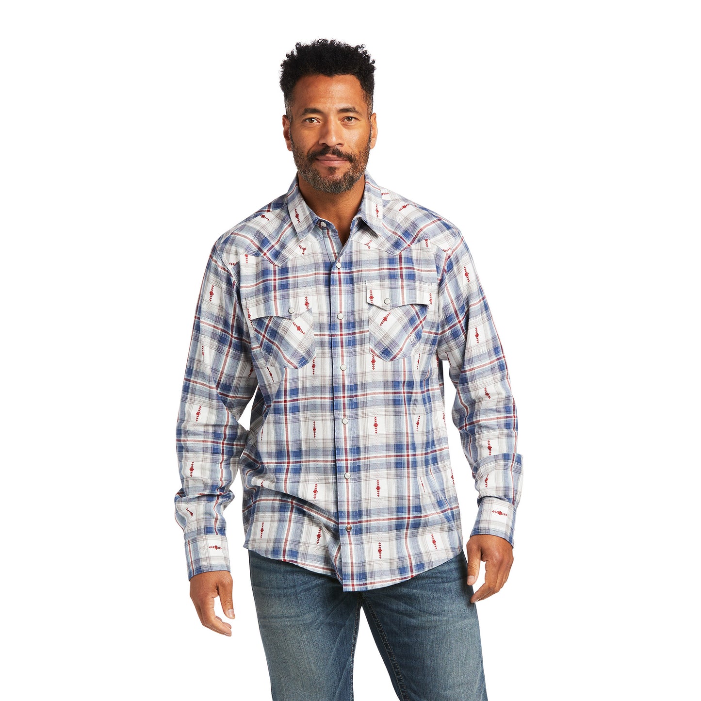 Ariat Mens Hutton Retro Snap Long Sleeved Shirt 10039672