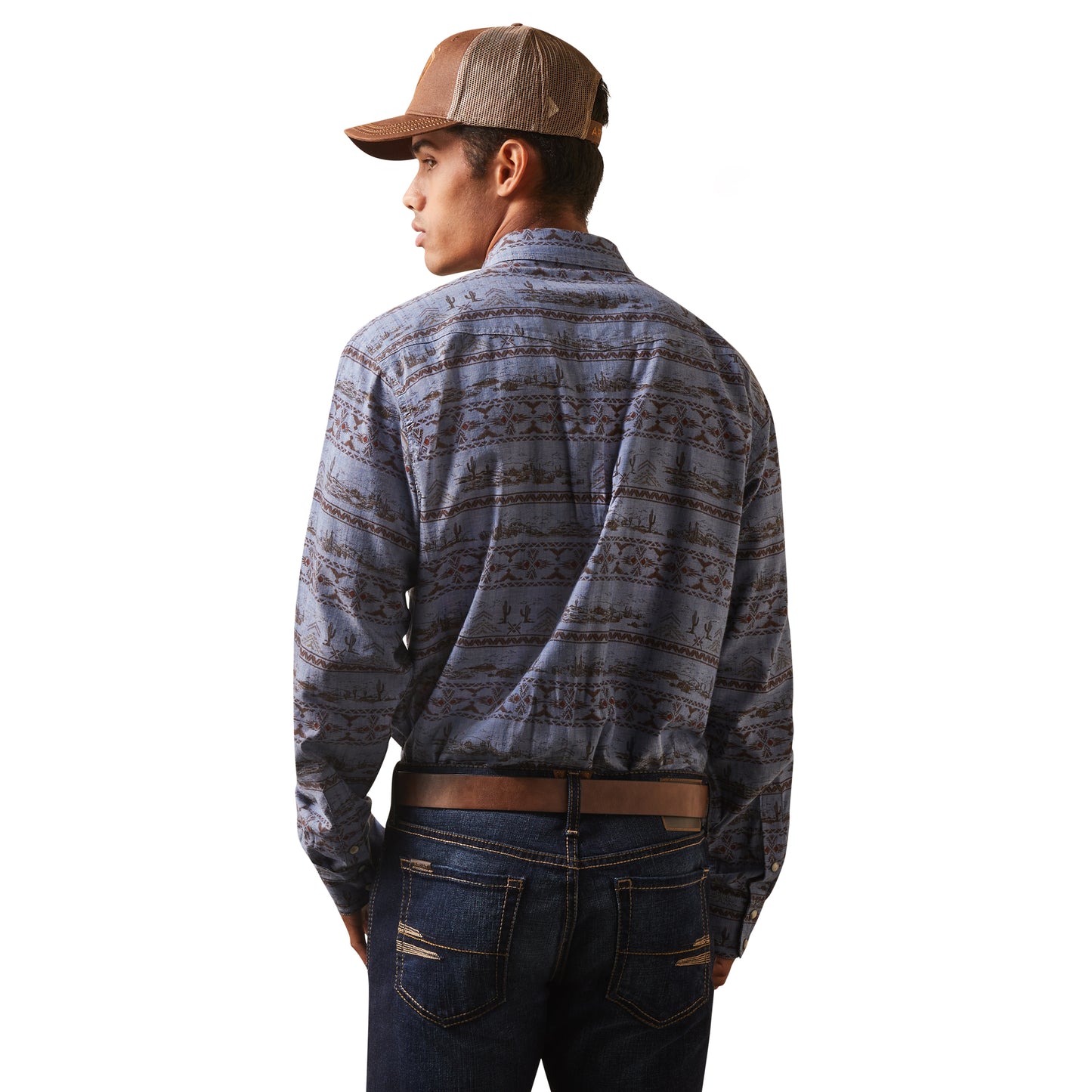 Ariat Mens Haddington Retro Snap Long Sleeved Shirt 10043892