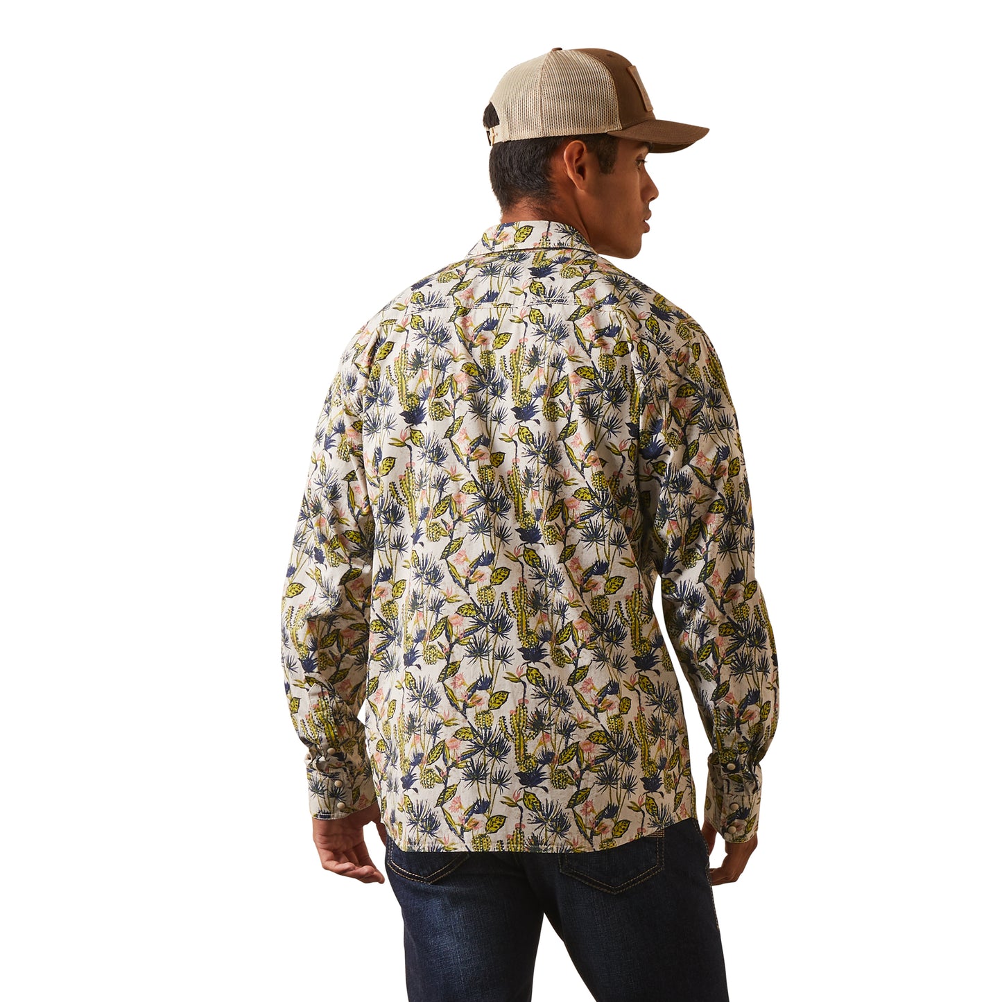 Ariat Mens Hadkins Retro Fit Shirt Snap Long Sleeved Shirt 10043893