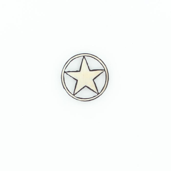 M&F Lone Star Antiqued White Magnet