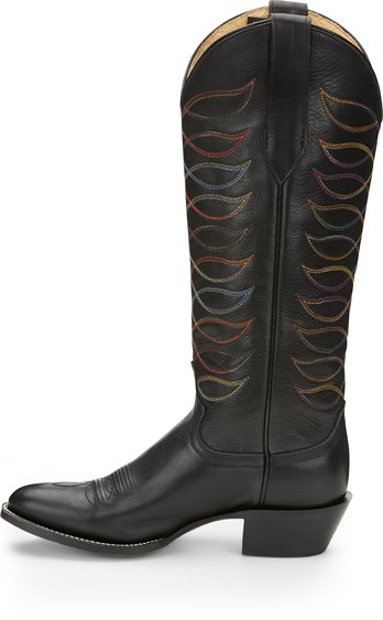 Justin Ladies VN4463 Whitley Cowboy Boots in Black