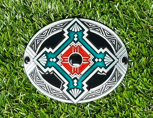 Buckle Native American Cross WT059AS Silver