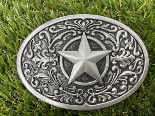 Buckle Southwest Western Flower Star WT065AS Silver